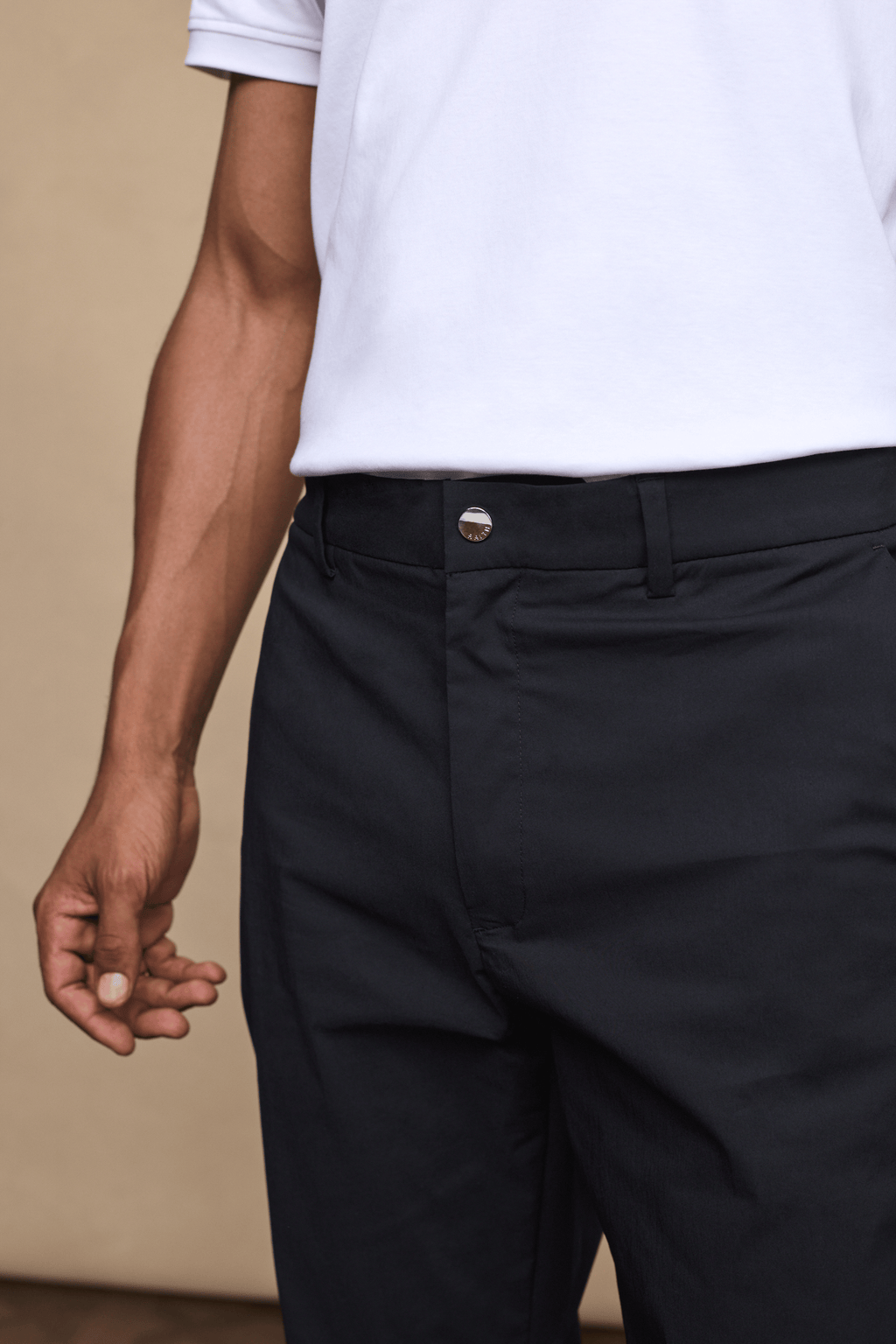 Enzo Hybrid Bukser Dame i Sort - Komfortable Bukser med 4-Vejs Strækstof og Skjult Lynlåslomme 4