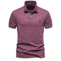 Kortærmet Poloshirt til Mænd med Broderet Logo og Knaplukning i 100% Bomuld 0